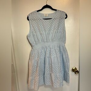 Velzera Kids Sky Blue Casual Dress